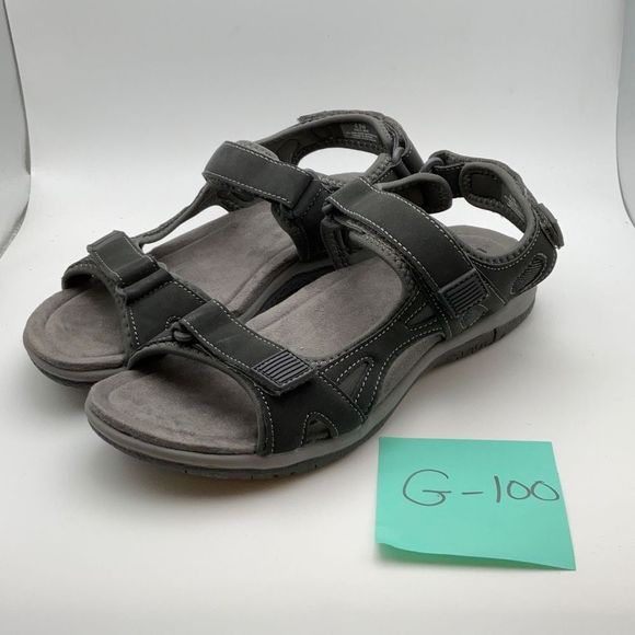 CUSHIONAIRE Women's comfort footbed outdoor sandal with adjustable straps SIZE 6 - Picture 2 of 8